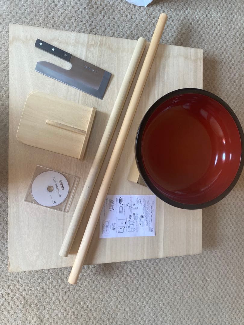 蕎麦打ち5点セット＋伸ばし棒