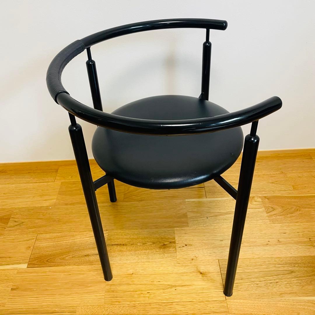 ラウンジ チェア メタル ブラック アームチェア 黒 IMEDIA イス