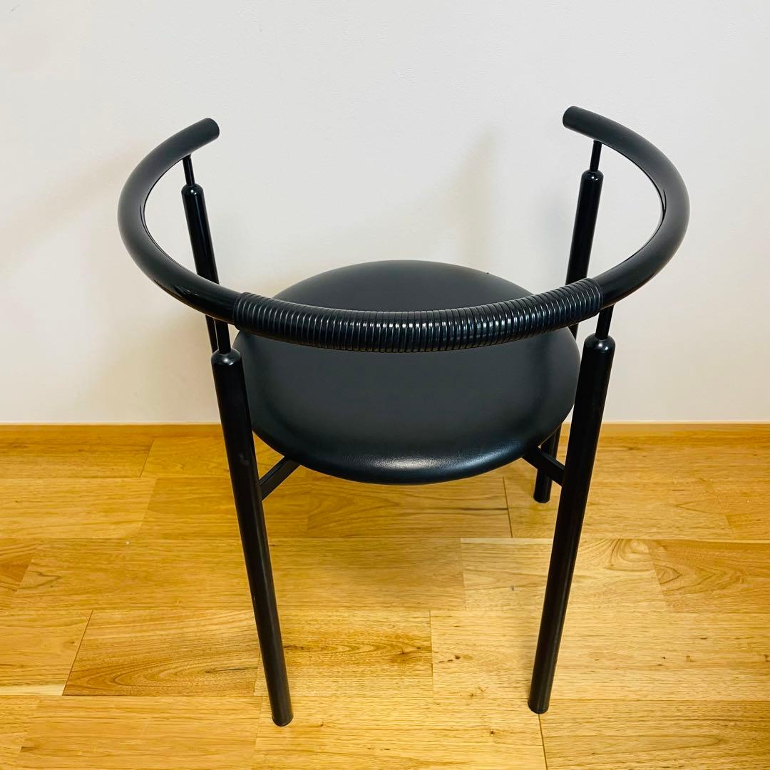 ラウンジ チェア メタル ブラック アームチェア 黒 IMEDIA イス