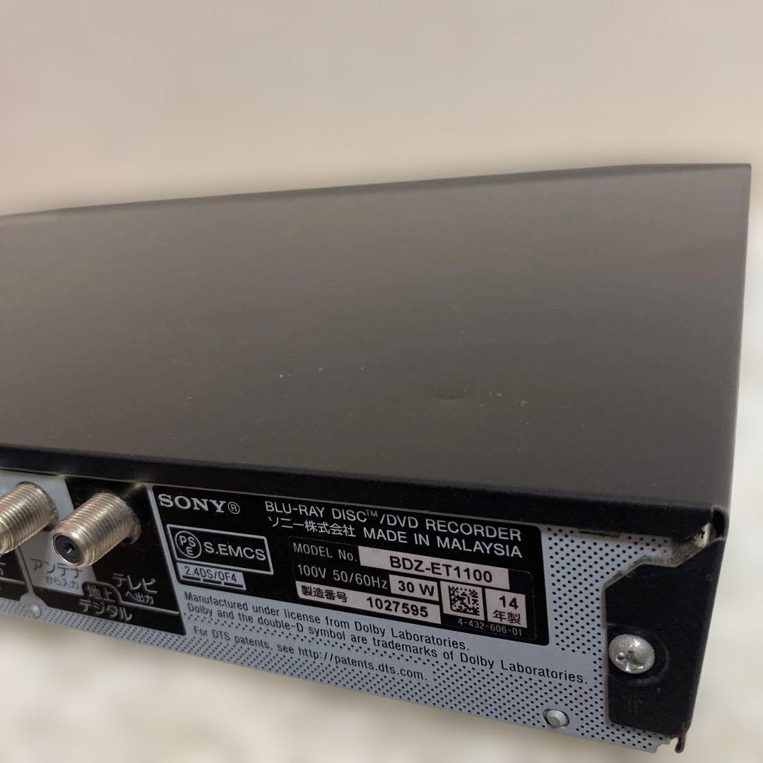 SONY BDZ-ET1100 Blu-rayレコーダー美品