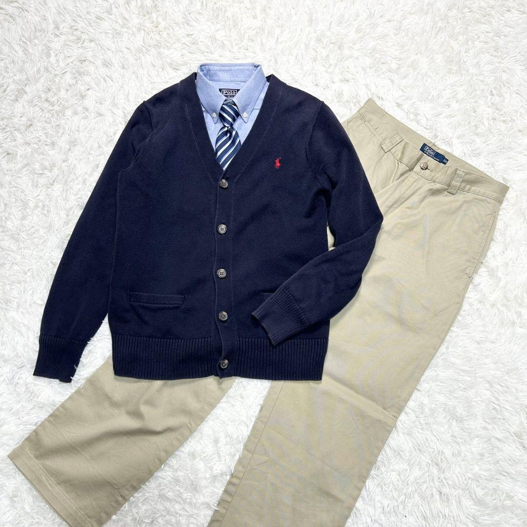 【美品】ポロラルフローレン フォーマル スーツ キッズ 150 卒服 カジュアル