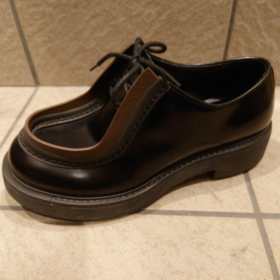 PRADA Diapason 23AW　オペークブラッシュドレザーシューズ