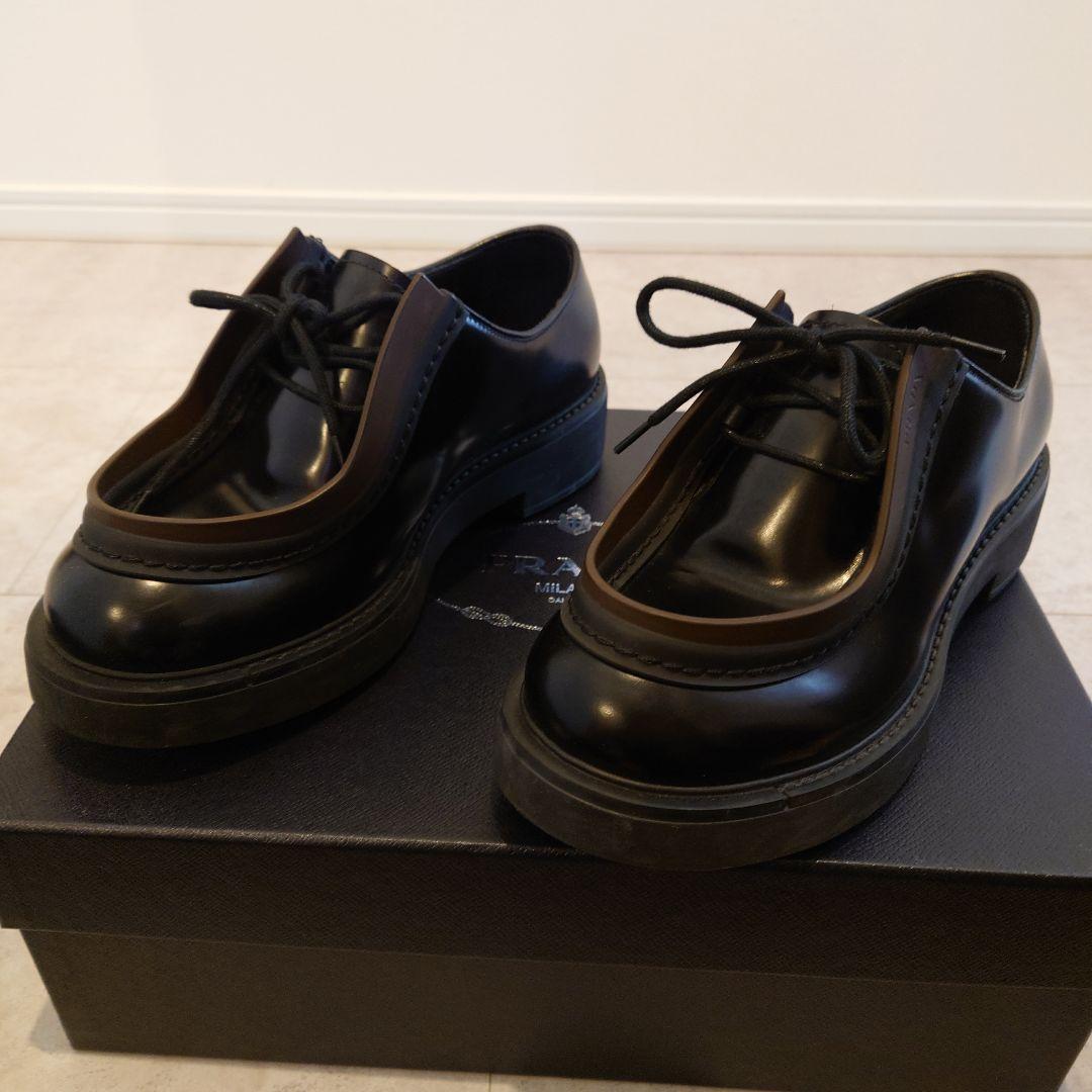 PRADA Diapason 23AW　オペークブラッシュドレザーシューズ