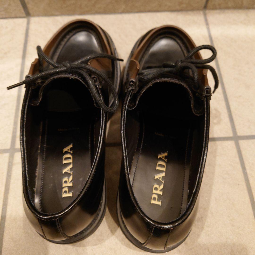 PRADA Diapason 23AW　オペークブラッシュドレザーシューズ