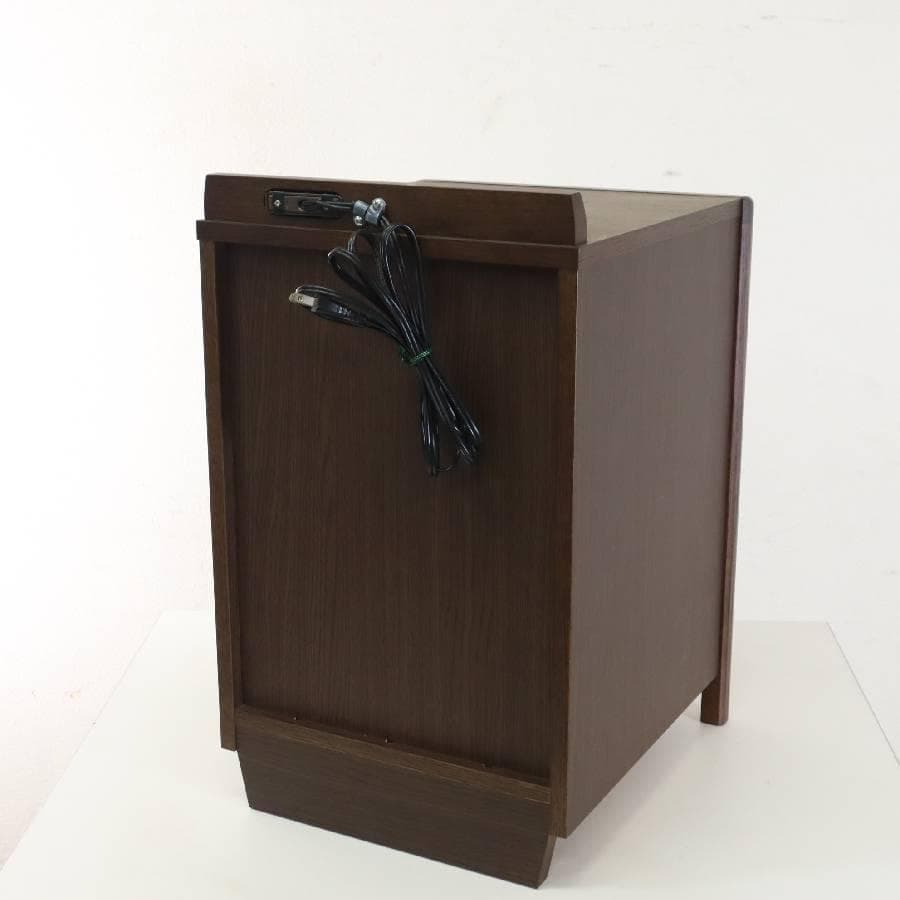 カリモク家具 ナイトテーブル AU8450MK オーク材 コンセント付き 4