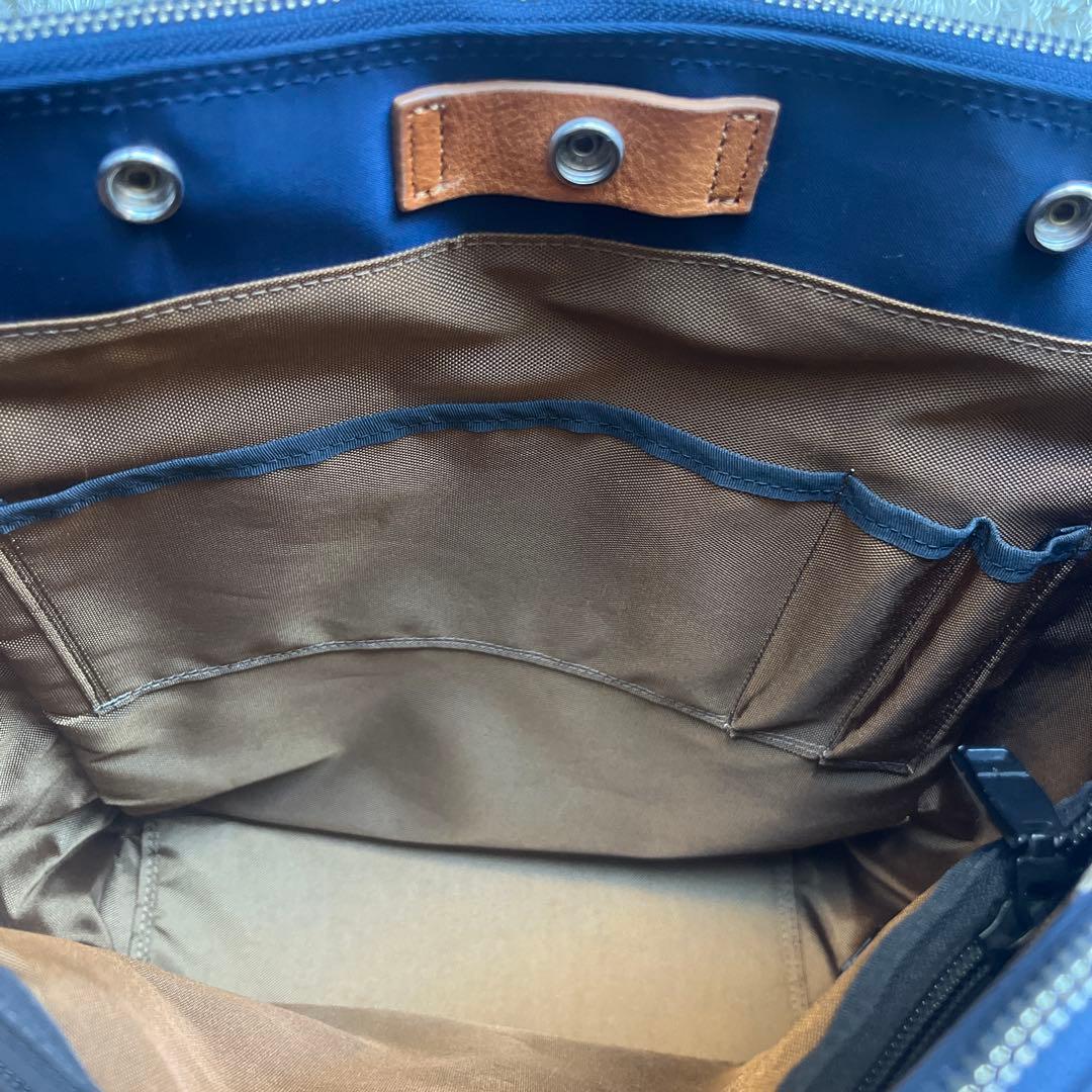 美品　希少　マスターピース　Edit　バックパック　キャリーオン　底鋲　ネイビー