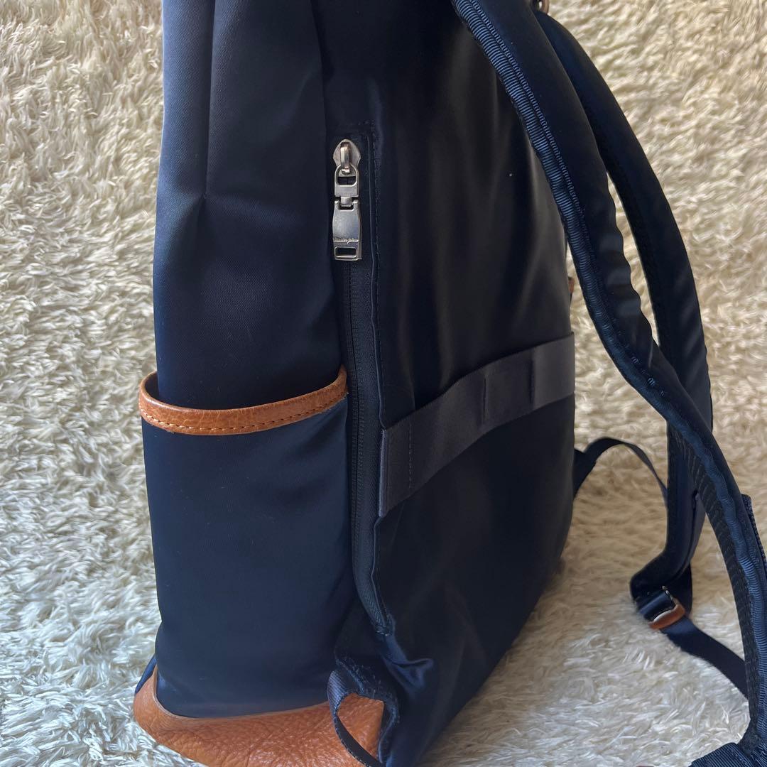 美品　希少　マスターピース　Edit　バックパック　キャリーオン　底鋲　ネイビー