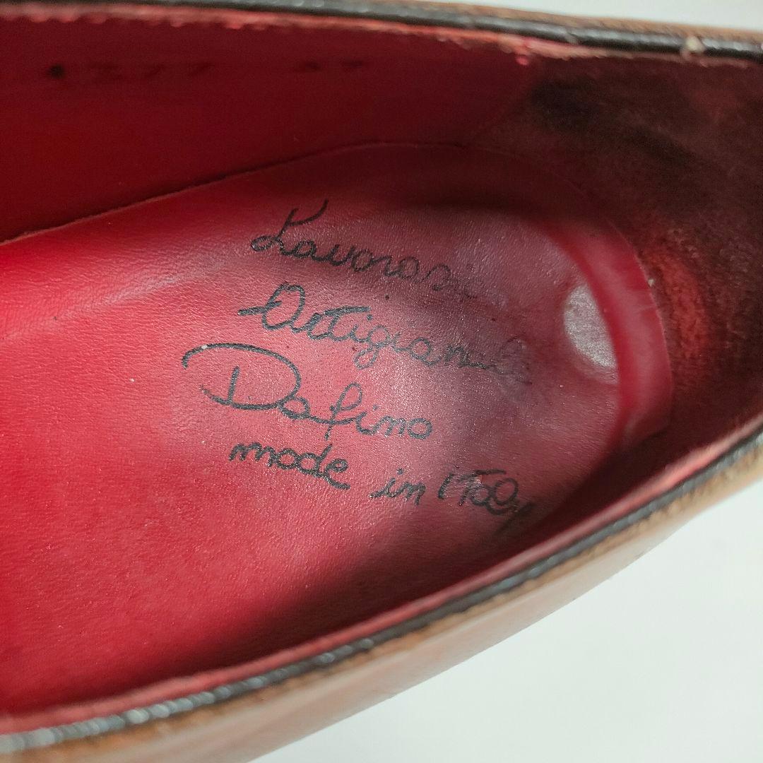 Dafino モンクストラップ 39 茶 イタリア製 ダフィーノ