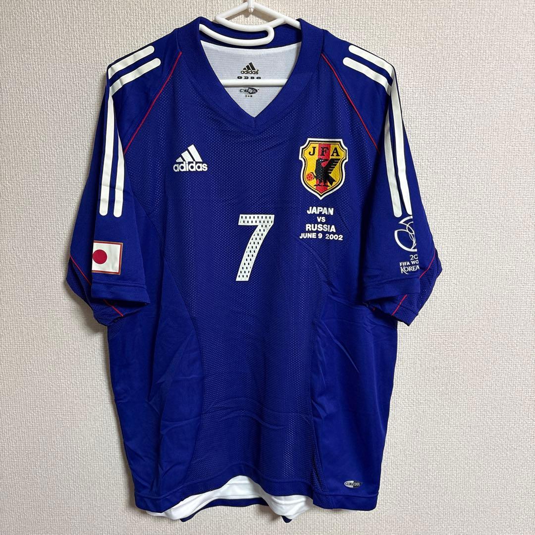日本代表　2002年　中田英寿　オーセンティック　ユニフォーム　ロシア戦