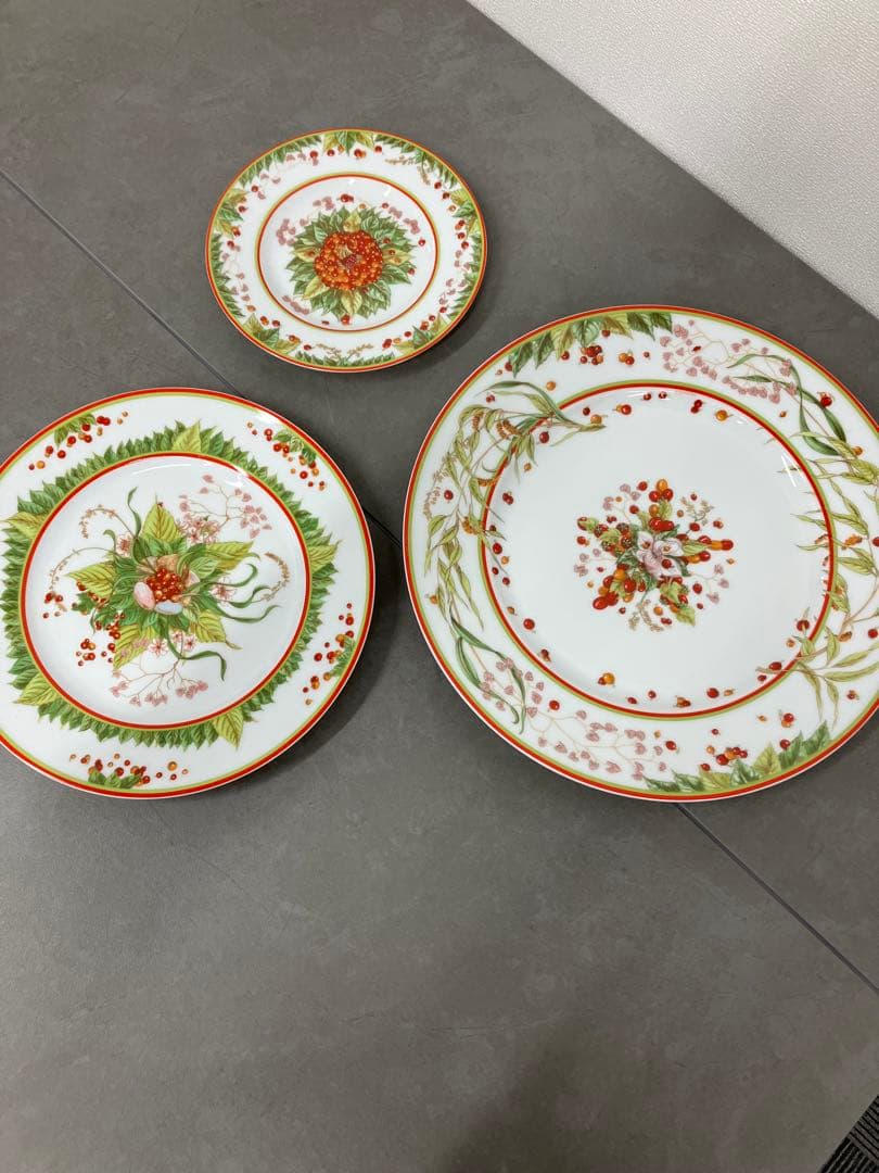 エルメス ピタゴラスの庭 ディナープレート3枚