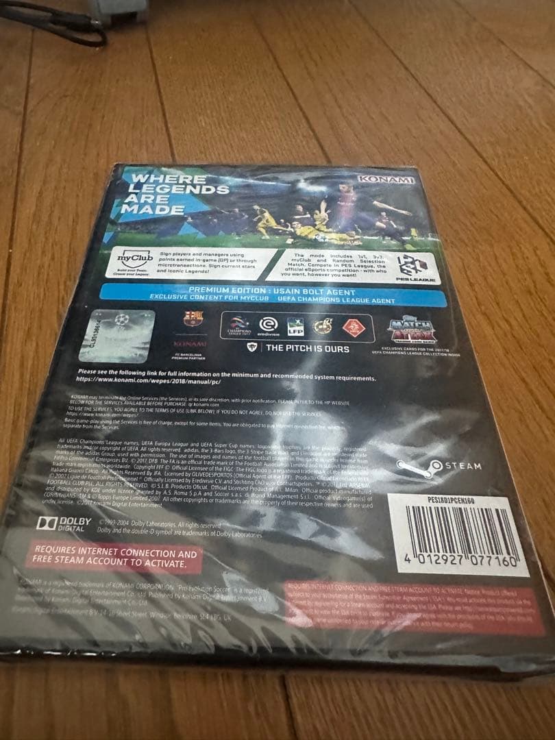 新品　PC版 PES2018 Pro Evolution Soccer EU