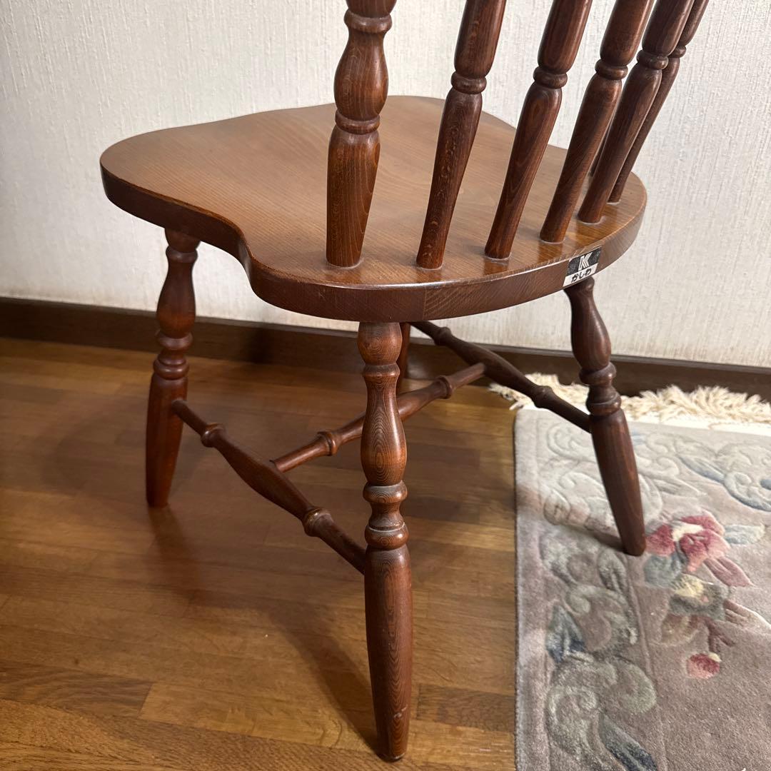 柏木工　椅子　ウィンザーチェア　ダイニングチェア　かしわ　木製　飛騨