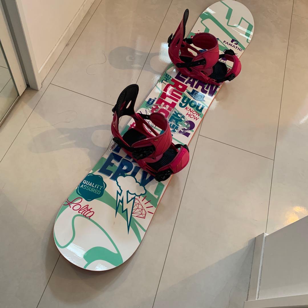 Fanatic ファナティック スノーボード142センチ ビンディング head