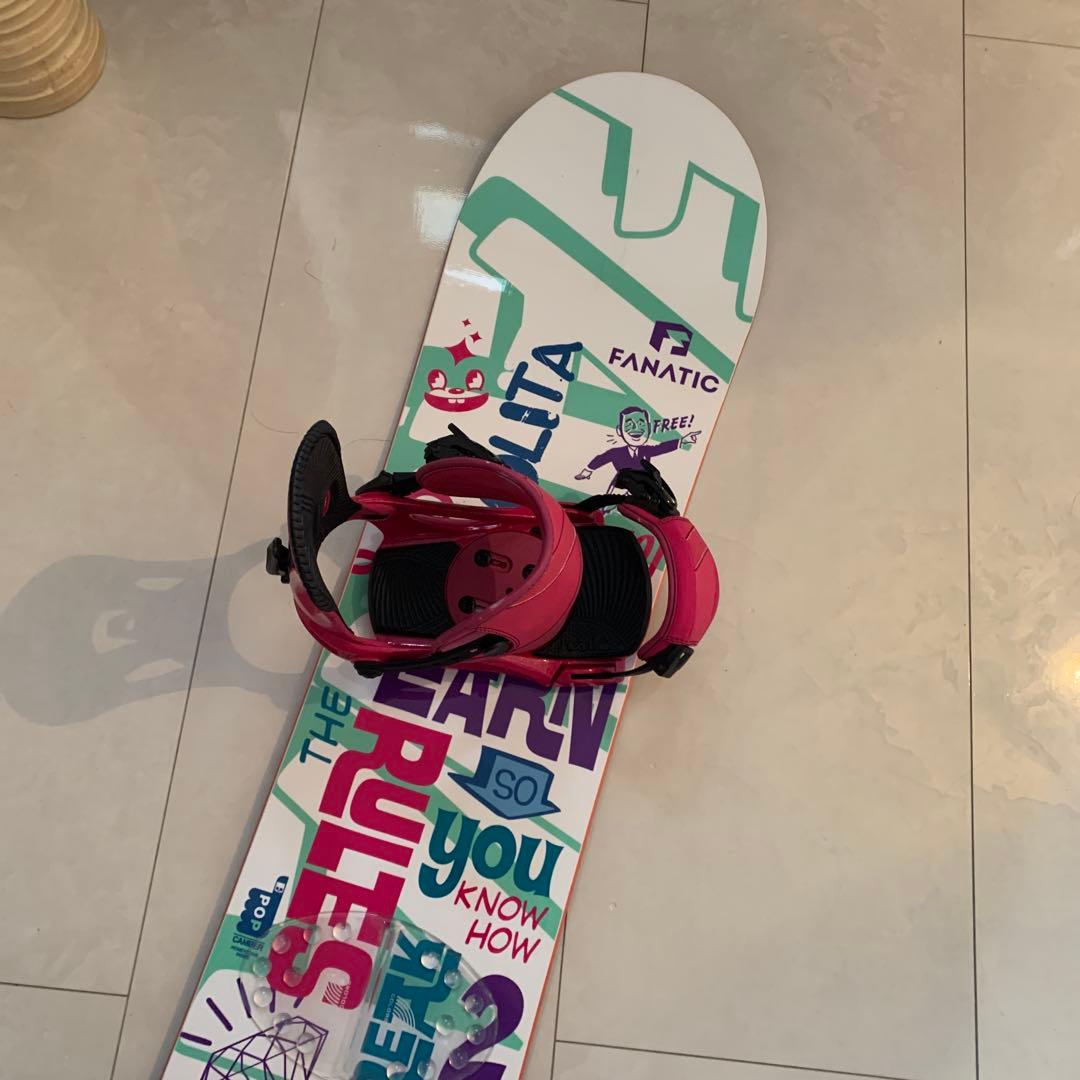 Fanatic ファナティック スノーボード142センチ ビンディング head