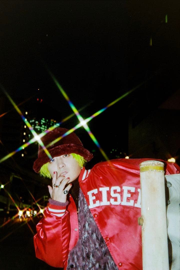 FUKASE×KANGOL タグ付き バーガンディ