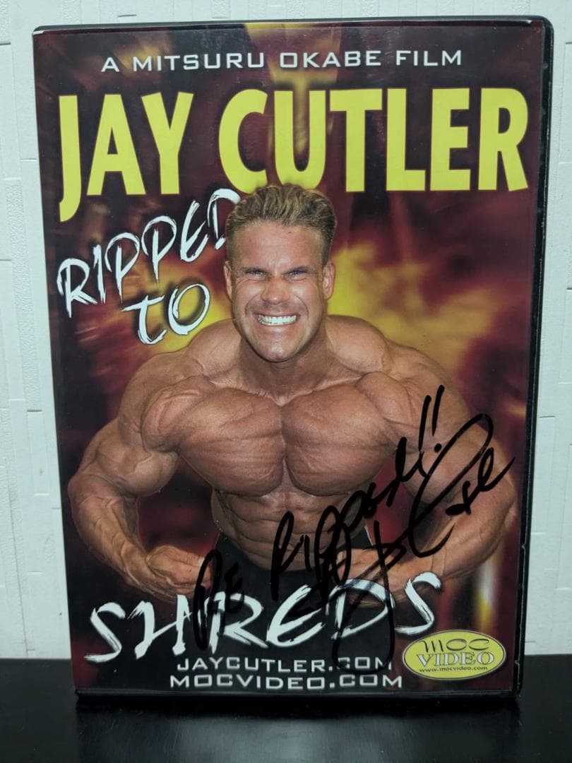 ボディビル　DVD　ジェイ・カトラー　直筆サイン入り
