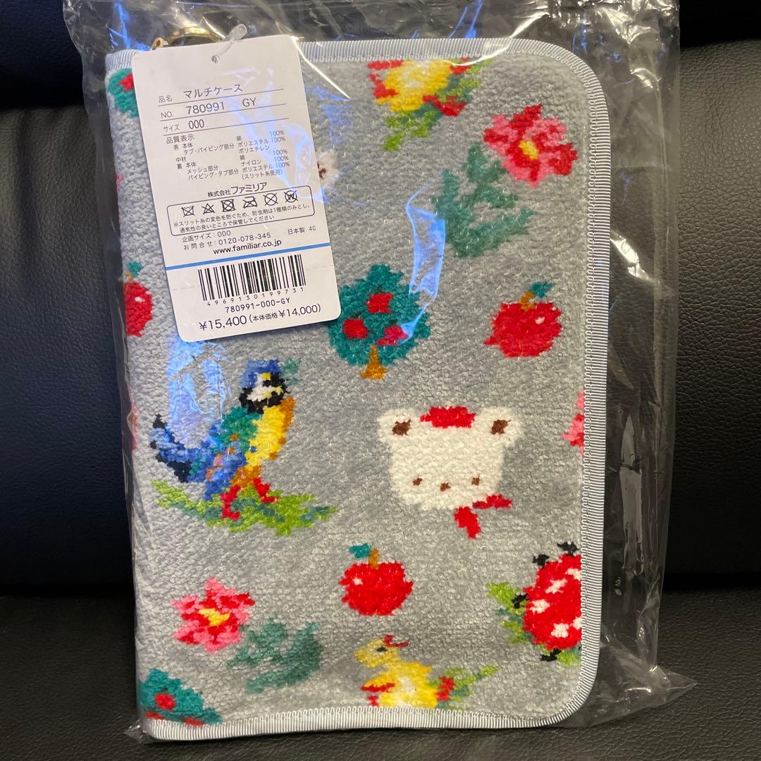 フェイラー　ファミリア　マルチケース　赤チェック