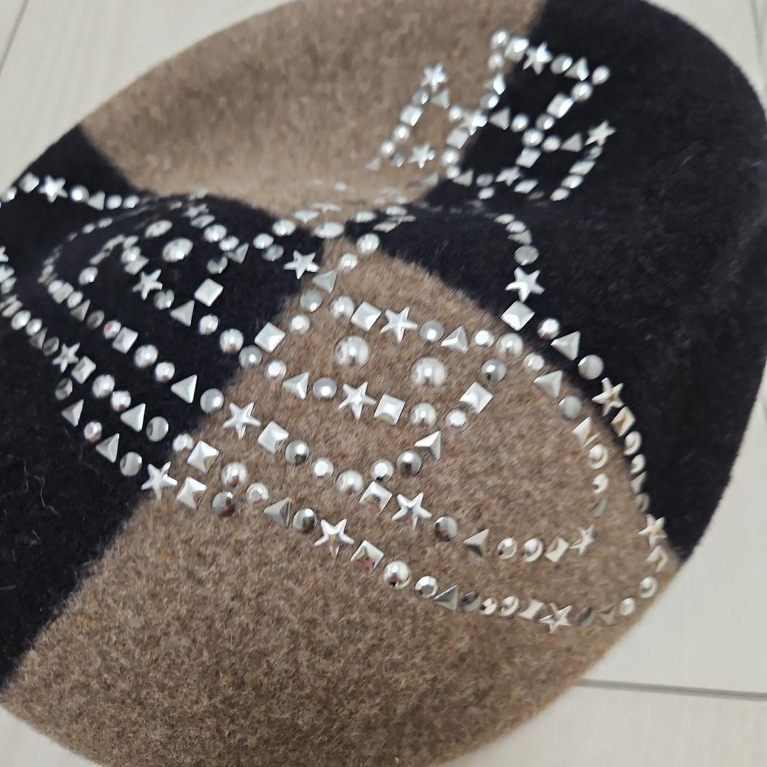 Vivienne Westwood ベレー帽 S〜M 黒/茶色