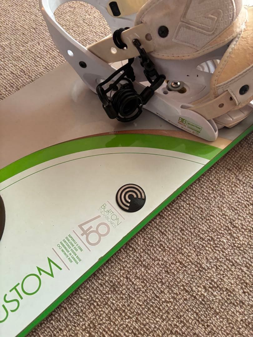 Burton スノーボード ホワイト/グリーン