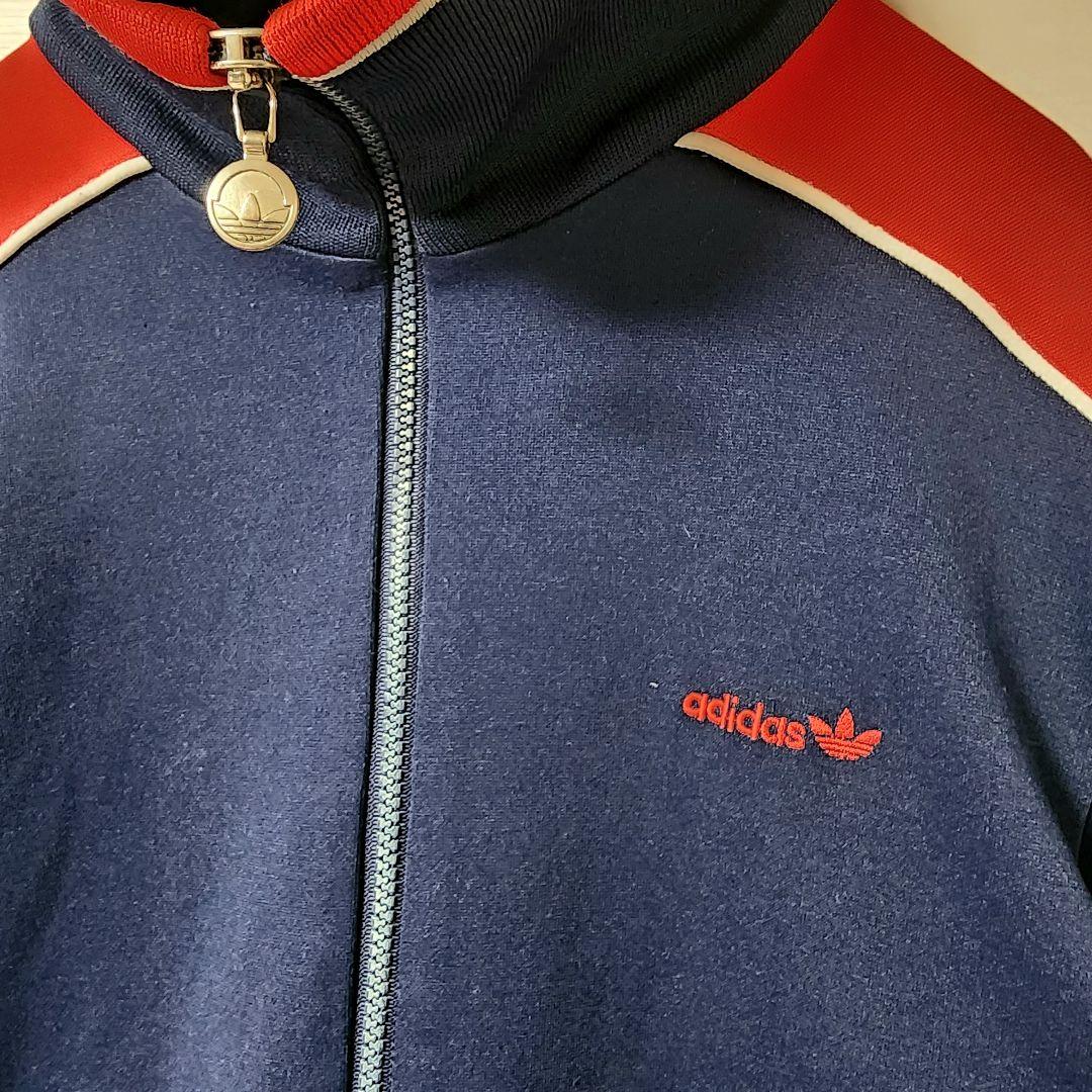 アディダスオリジナルス ジャケット ネイビー ヴィンテージ 70s ジャージ