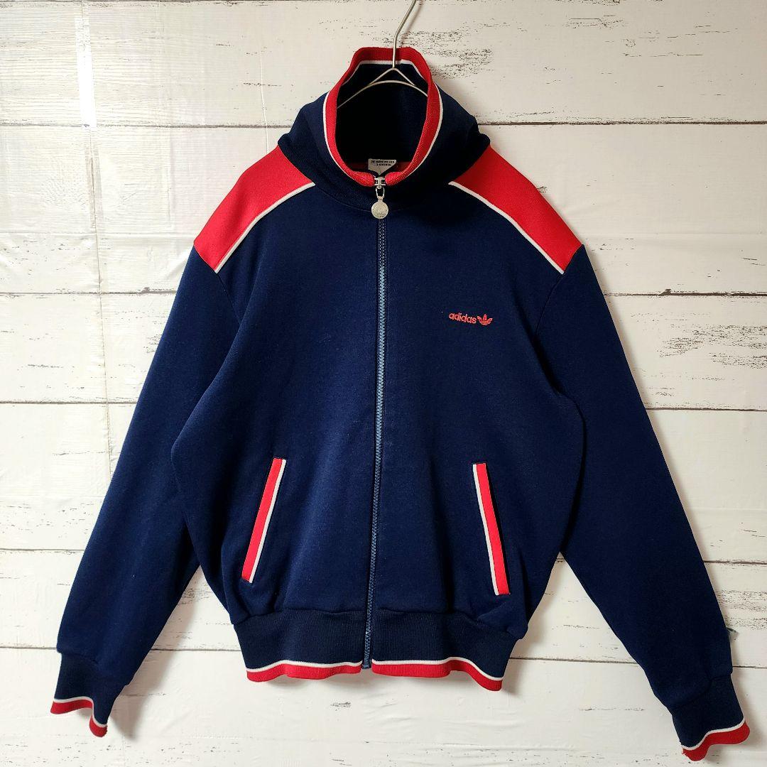 アディダスオリジナルス ジャケット ネイビー ヴィンテージ 70s ジャージ