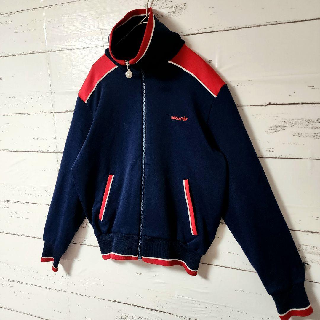 アディダスオリジナルス ジャケット ネイビー ヴィンテージ 70s ジャージ