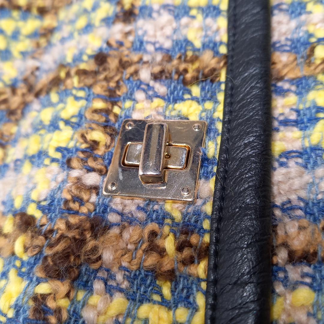 美品✨大きいサイズ MaxMara サイズ44 ノーカラーツイードコート