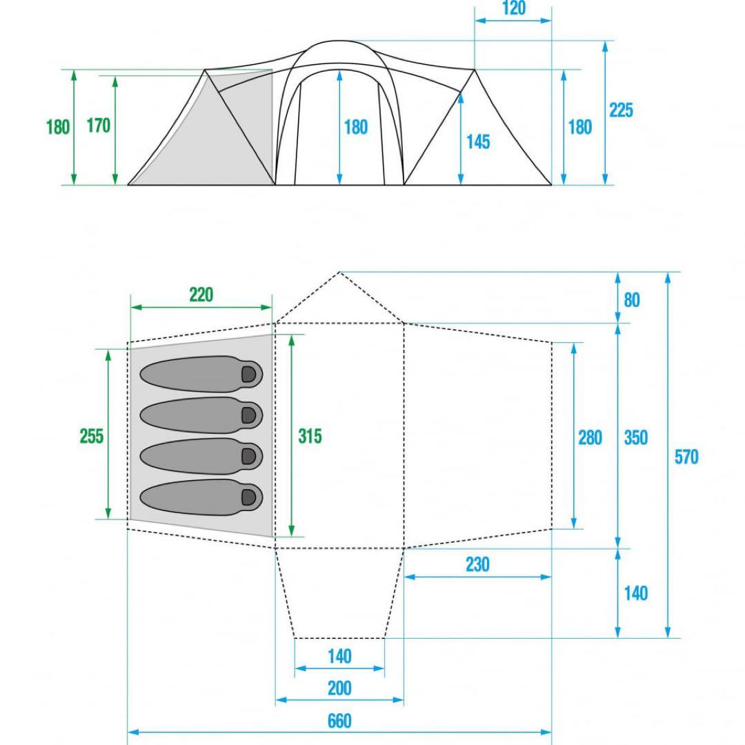 ノースフェイス ノーチラス4×4 インナーテント2個セット