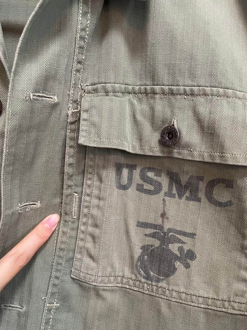 USMC P44 HBTヴィンテージ ミリタリージャケット　ヘリンボーン