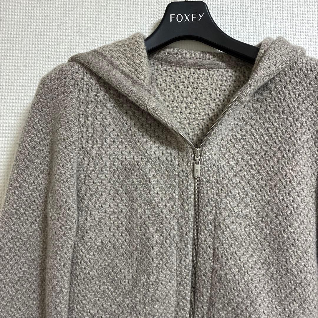 フォクシー　カシミヤ入りパーカー　SEA BREEZE PARKA サイズ38