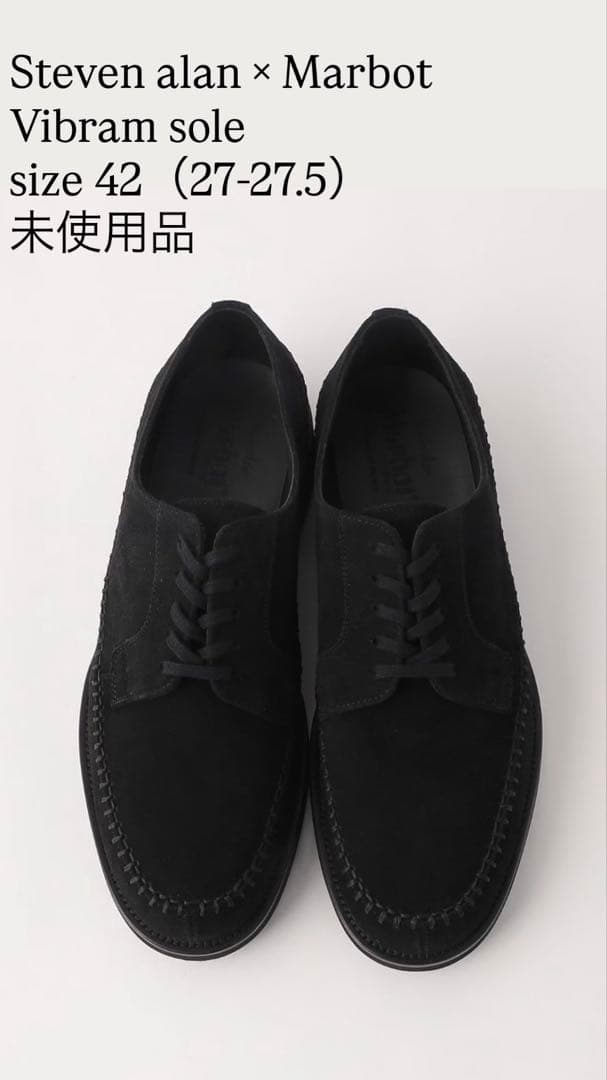 Marbot×StevenAlan モカシンレースアップシューズ