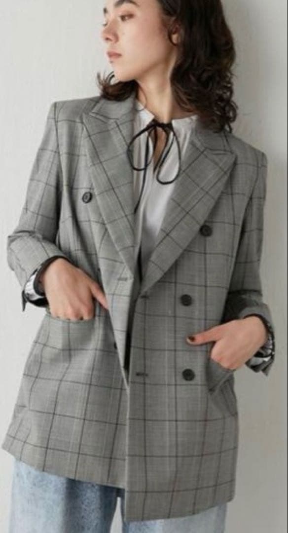 【Whim Gazette】ダブルチェックジャケット