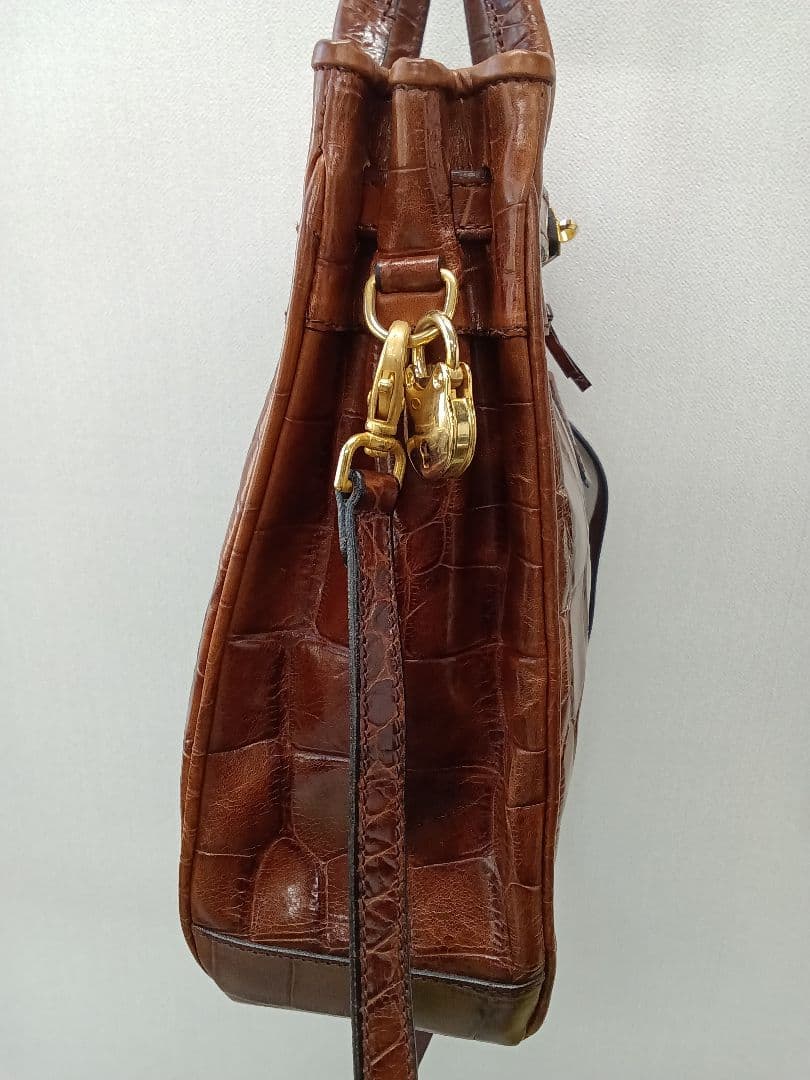 【アンティーク】80年代 BALLY ブラウンレザー トートバッグ