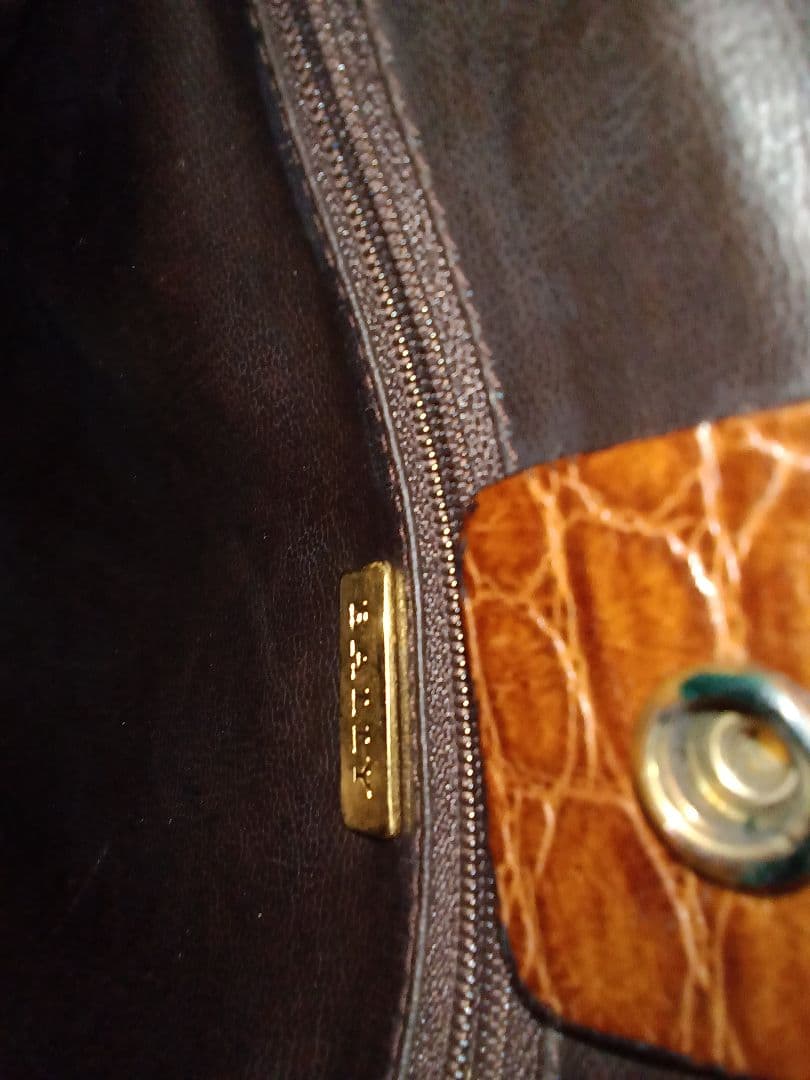 【アンティーク】80年代 BALLY ブラウンレザー トートバッグ