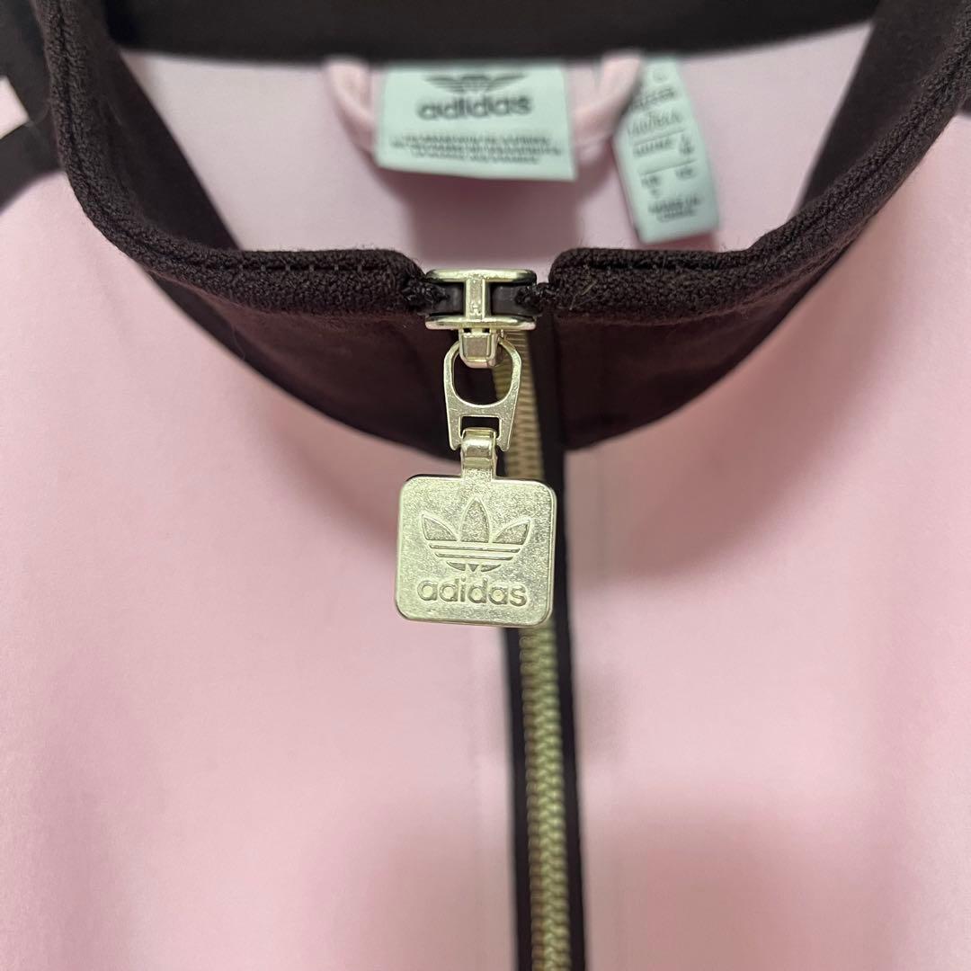 adidas originals ピンクブラウン トラックジャケットジャージ M