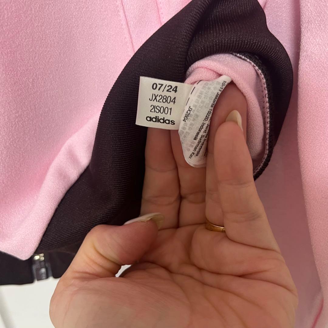 adidas originals ピンクブラウン トラックジャケットジャージ M