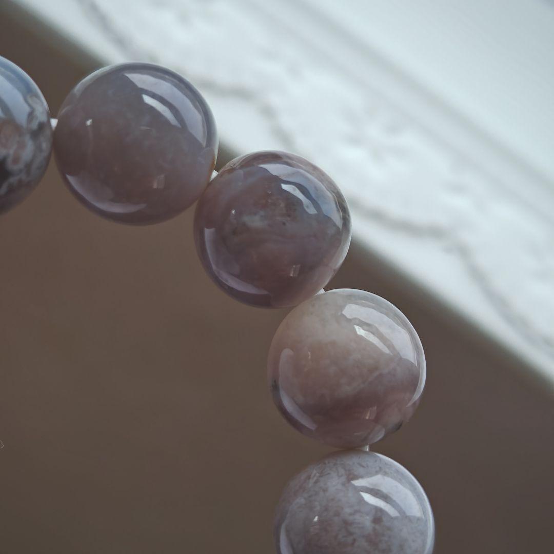 専用です♡新作♡黒桜瑪瑙どんころ＆グレー桜瑪瑙ブレス