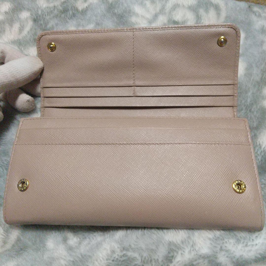PRADA サフィアーノ 長財布 ベージュ系