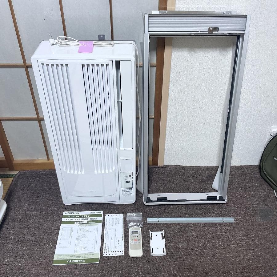 2022年製■コイズミ 窓用エアコン ～7畳 冷房専用 KAW-1622