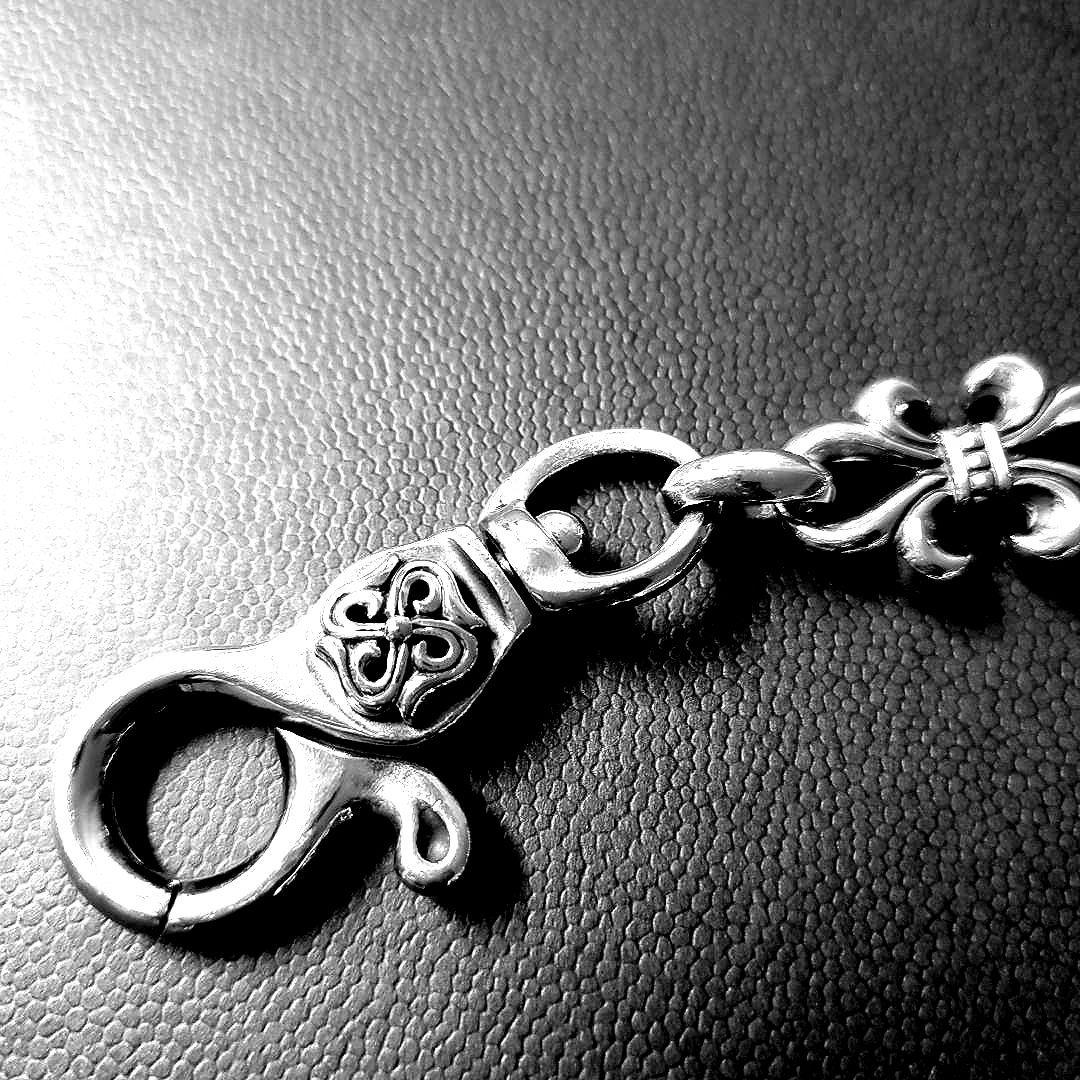 シンズスカルプチャー　オープンリリーウォレットチェーン　シルバー925