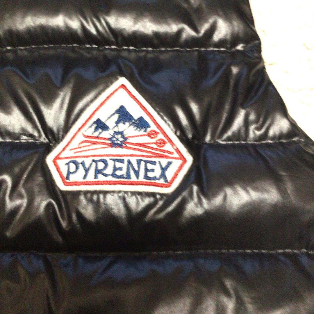 PYRENEX ブラック ダウンベスト XXS 34