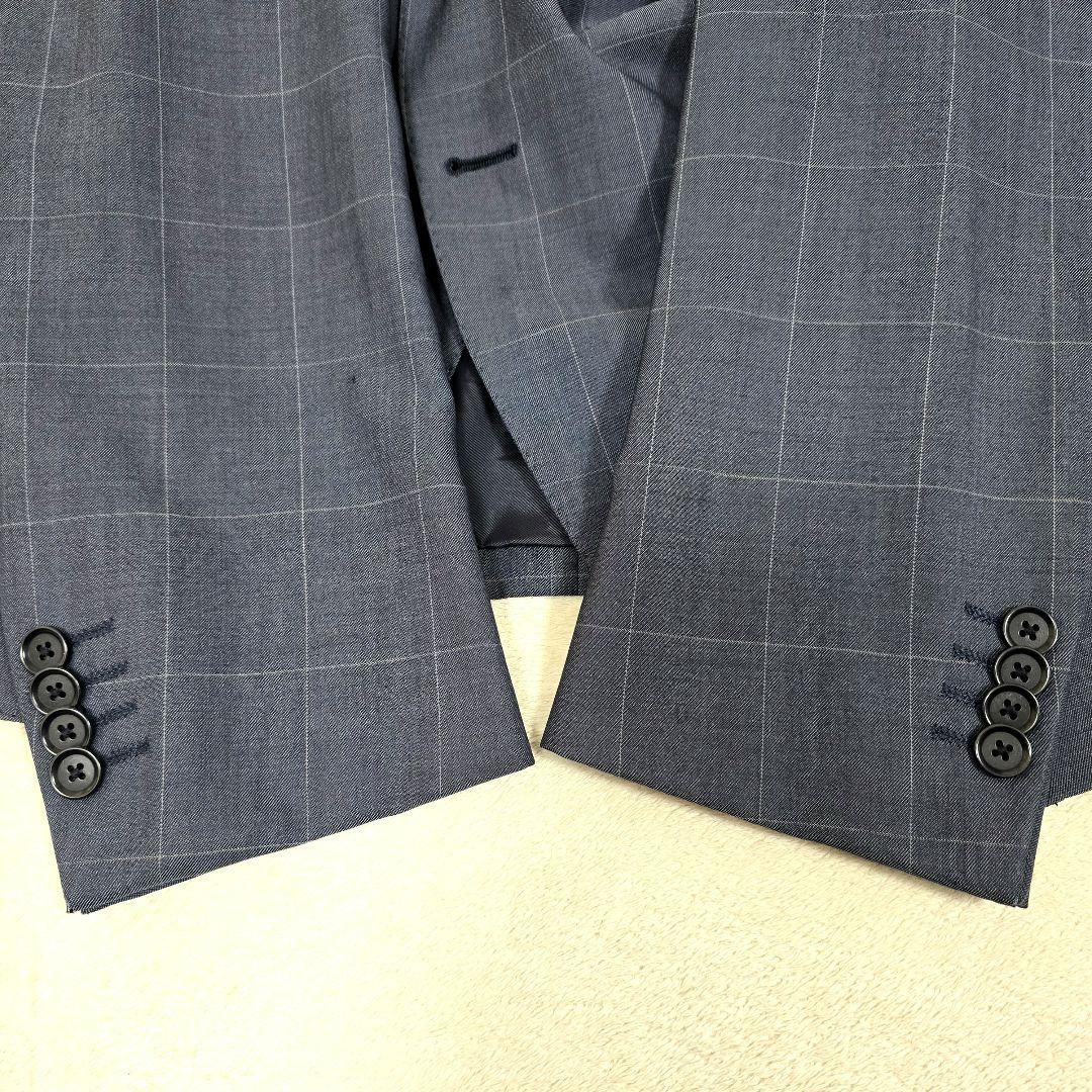 グリーンレーベルリラクシング シルク セットアップスーツ ペンチェック 48