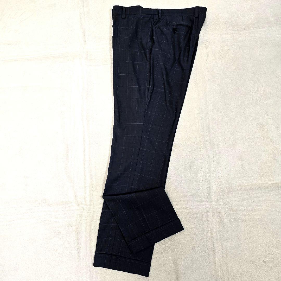 グリーンレーベルリラクシング シルク セットアップスーツ ペンチェック 48