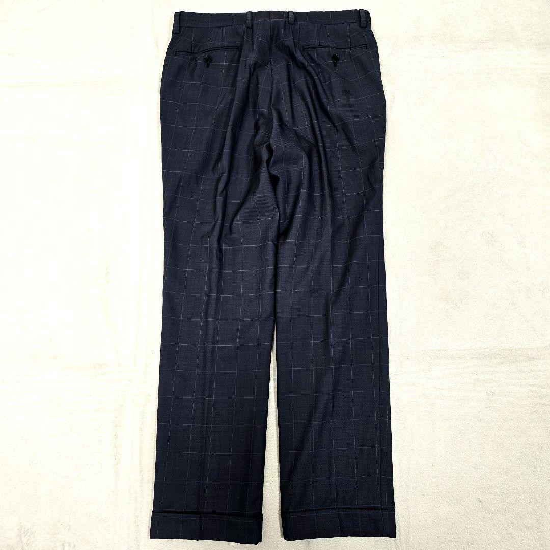 グリーンレーベルリラクシング シルク セットアップスーツ ペンチェック 48