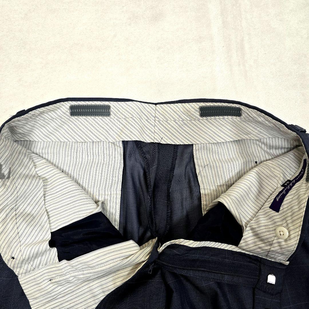 グリーンレーベルリラクシング シルク セットアップスーツ ペンチェック 48