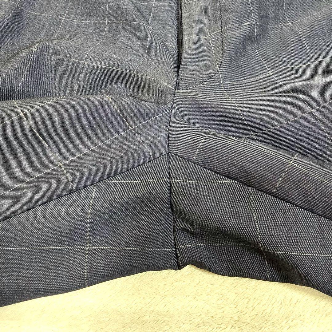 グリーンレーベルリラクシング シルク セットアップスーツ ペンチェック 48