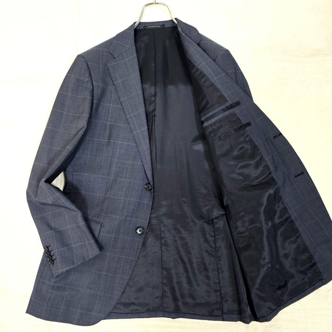 グリーンレーベルリラクシング シルク セットアップスーツ ペンチェック 48