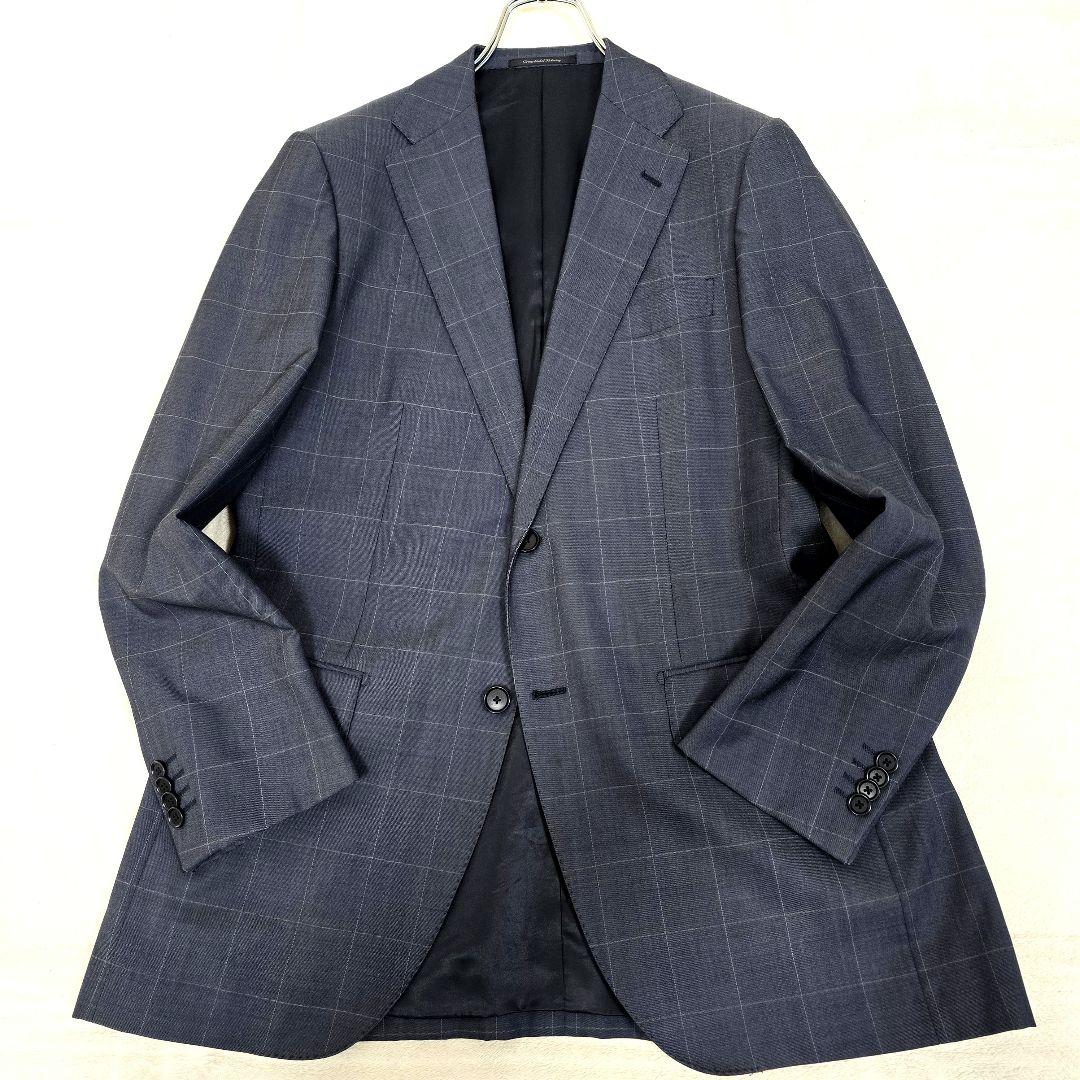 グリーンレーベルリラクシング シルク セットアップスーツ ペンチェック 48