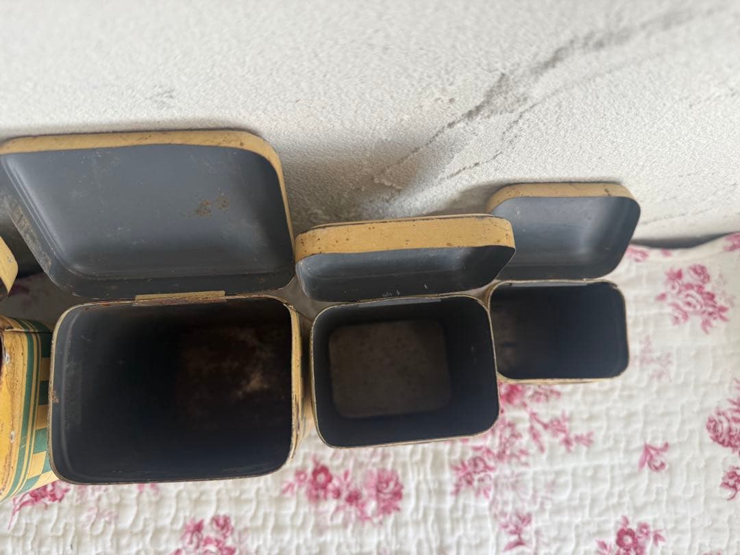 フランスアンティーク　キャニスター 5個セット