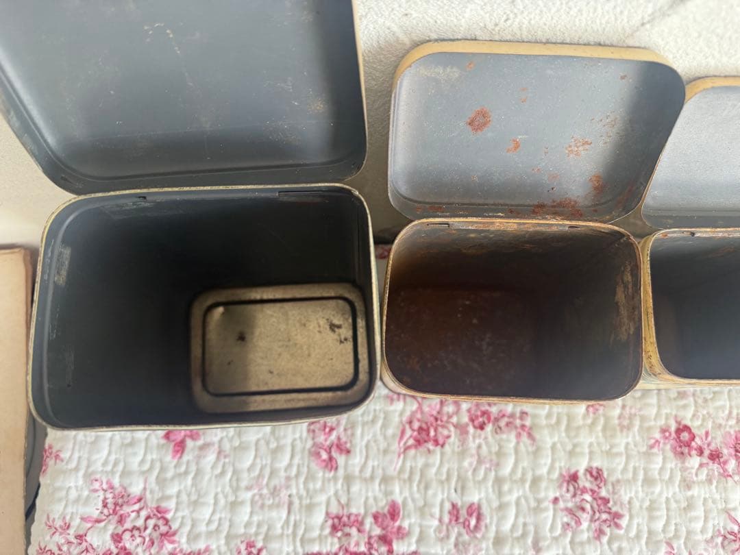 フランスアンティーク　キャニスター 5個セット